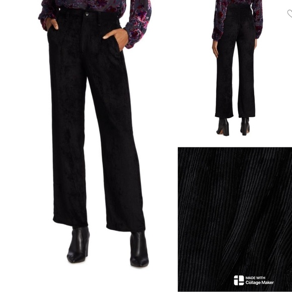 Rag & Bone Ellie soft and flowing straight leg viscose corduroy pants - Picture 1 of 12